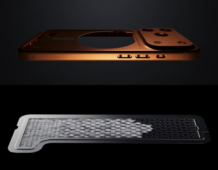 iPhone 17 Pro, buhar odacıklı soğutma tasarımı.