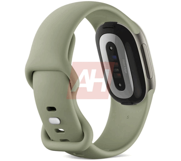 Zeytin yeşili Fitbit edge'in arkadan görünümü