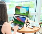 LiftVue, akıllı bir stand yardımıyla dizüstü bilgisayar ekranının üzerine yerleştirilebilir.