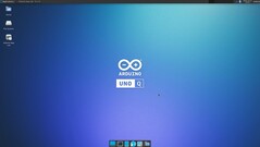 Bir Linux masaüstü kullanılabilir (Resim kaynağı: Notebookcheck)