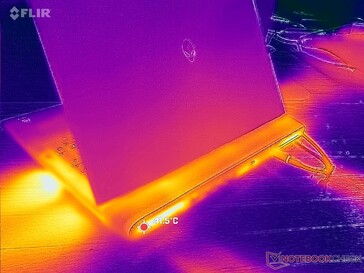 Egzoz, sistemin sağ kenarı boyunca sol kenarından daha güçlüdür