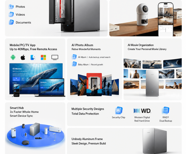 Xiaomi NAS AI özelliklerinin öne çıkan noktaları (makine çevirisi)