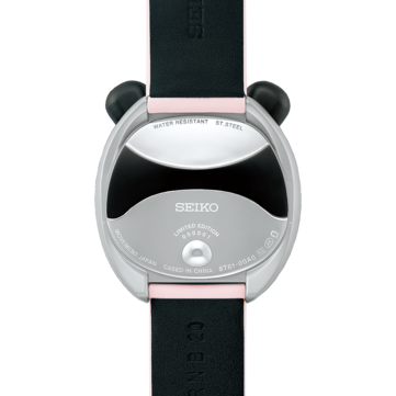 Pembe renkte Seiko power design project panda kronograf