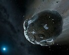 Bir sanatçının asteroit çizimi.