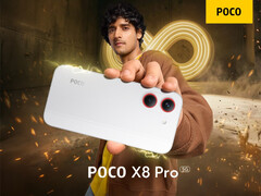 Poco X8 Pro, iki lansman renk seçeneğinden biriyle. 