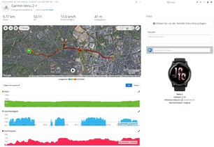 GNSS test sürüşü Garmin Venu 2 (referans)