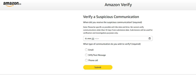 Amazon Verify