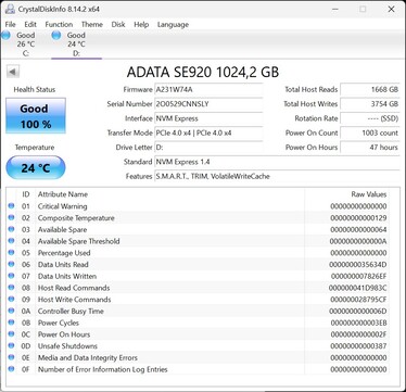 ATA SE920 PCIe 4.0 x4 ile çalışır