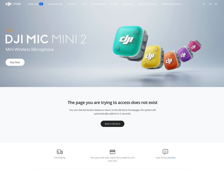 DJI, Mic Mini 2'yi web sitesinde yanlışlıkla ortaya çıkardı. Henüz satın alamazsınız.