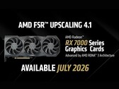 AMD'nin RX 7000 serisi GPU'lar için yaptığı FSR 4.1 INT8 duyurusunun ekran görüntüsü