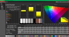 Kalibrasyondan önce ColorChecker (P3)