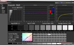 Grayscale before calibration (Primary display)