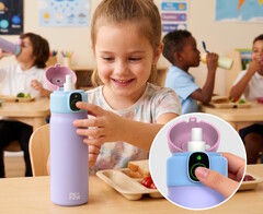 myFirst CareSip su şişesi yalnızca parmak izi kayıtlı çocuklar tarafından açılabilir.