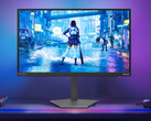 25M4P5200T, 24.5 inç IPS ekrana sahiptir. Görsel: Oyuncu monitörünün ön kısmını gösteren düzenlenmiş tanıtım görseli.