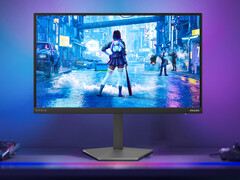 25M4P5200T, 24.5 inç IPS ekrana sahiptir. Görsel: Oyuncu monitörünün ön kısmını gösteren düzenlenmiş tanıtım görseli.