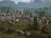 Vikingler Ülkesi'ndeki bir şehri gösteren bir resim.