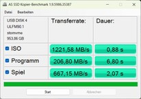 PicoDrive Thunderbolt 4: AS SSD Kopyalama