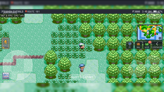 PokeDaisy, ek ekran katmanlarıyla bir Pokémon oyunu oynuyor