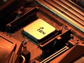 AMD Ryzen X3D2 CPU'nun sanatsal renderı.