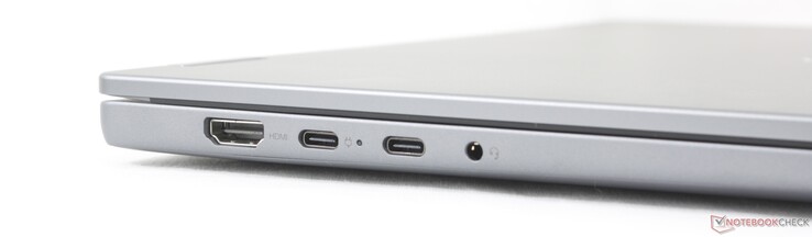 Sol: HDMI 1.4a, 2x USB-C 3.2 Gen. 2 w/ Power Delivery 3.0 + DisplayPort 1.4 (10 Gbps), 3,5 mm kulaklık