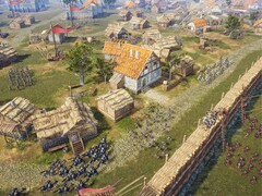 Knights of Honor II: Sovereign oyununda bir kuşatmayı gösteren bir görsel.