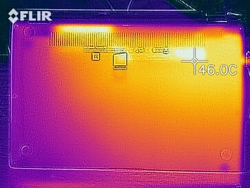 Heat map under load - Bottom