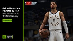 NBA 2K27'yi odak noktasına alan, Nvidia'nın DLSS 5 teknolojisini tanıtan bir slayt