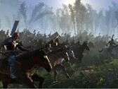 Total War: Shogun 2 oyununda bir orduyu gösteren bir görsel.
