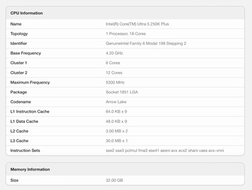 Intel Core Ultra 5 250K Plus iki çekirdeğe daha sahiptir.