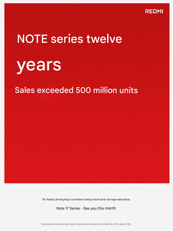 Redmi Note 17 serisi resmi olarak duyuruldu.