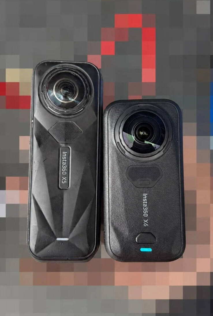Soldan sağa: Insta360 X5 ve Insta360 X6.