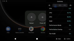 Kenar çubuğu sistem performansını ve kullanımını gösterir (Resim kaynağı: Notebookcheck)