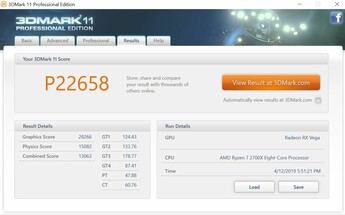 3DMark 11 with 150 Watt BIOS