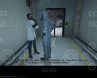 Outlast, Android tablete Steam üzerinden yerel olarak yüklendi ve oynandı (Ekran görüntüsü: Marc Zander, Notebookcheck)