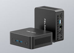 3500U WO5, 15 W TDP'de çalışabilir. Resimde: mini PC'nin tasarımını gösteren bir tanıtım fotoğrafı.