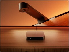 Philips Hue Play Screen Sync ile balık gözü kamera (üstte) ve Play HDMI sync box 4K (altta).