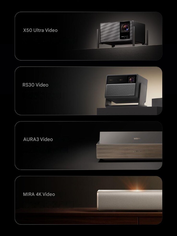 2026 Xgimi projektörleri (makine çevirisi)