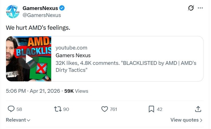 Oyuncular Nexus, AMD'nin duygularını incittiklerini iddia ediyor.