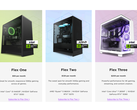 NZXT Flex PC kiralama abonelik programından bir ekran görüntüsü, tüketicilere sunulan farklı kademeleri vurguluyor