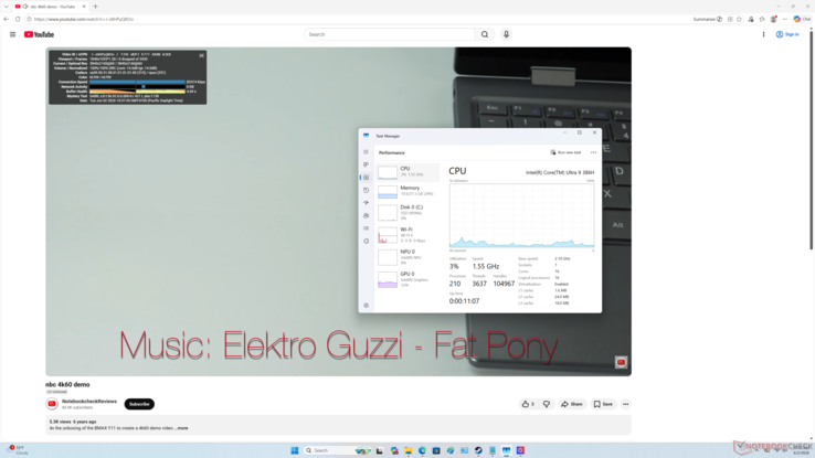 4K60 video, kare düşmesi olmadan oynatılıyor. LatencyMon, özelliği devre dışı bıraktıktan sonra bile sürücü imzalama sorunları nedeniyle sistemde düzgün çalışmıyordu
