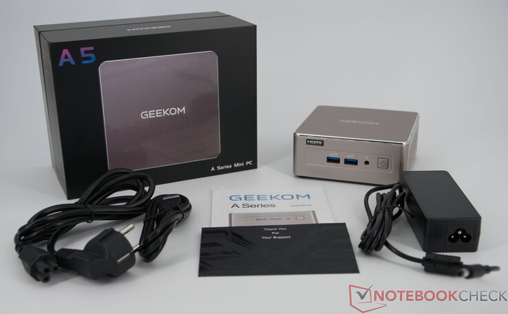 Geekom A5 2027 Edition'ın kutu içeriği
