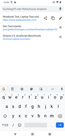 Keyboard in portrait mode