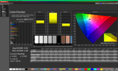 Kalibrasyondan önce ColorChecker (P3)