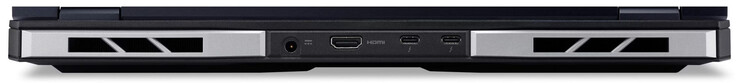 Arka: güç bağlantı noktası, HDMI 2.1, 2x Thunderbolt 4 (USB-C; Güç Dağıtımı, DisplayPort)