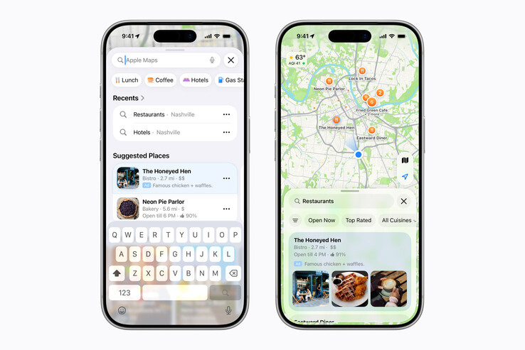 Apple Haritalar'daki Apple Business reklamları