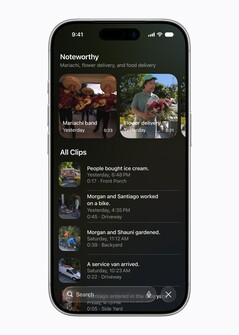 Apple Zeka, ilgi çekici kamera görüntülerini tanıyabilir ve bunlara metin açıklaması ekleyebilir.