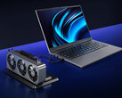 Lecoo Pro 14 Core Edition, Intel Core Ultra 5 135H işlemci ile çalışır. Resimde: eGPU kurulumuna sahip dizüstü bilgisayar.