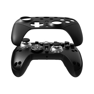 Xbox için Ultimate 3E Oyun Kumandası çıkarılabilir bir ön yüze sahiptir.