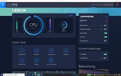 Sistem performansı için birçok ayar seçeneğine sahip Vantage uygulaması