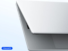 Obook 15 AI'ın başlangıç fiyatı 689,99 dolar. Görselde: Dizüstü bilgisayarın dış tasarımını gösteren bir tanıtım görseli.